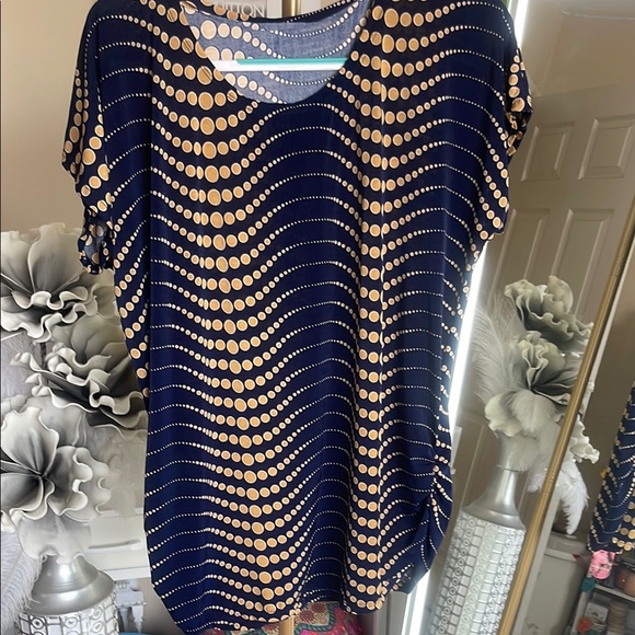 hotbabes Tops - Navy and Gold Women's Top